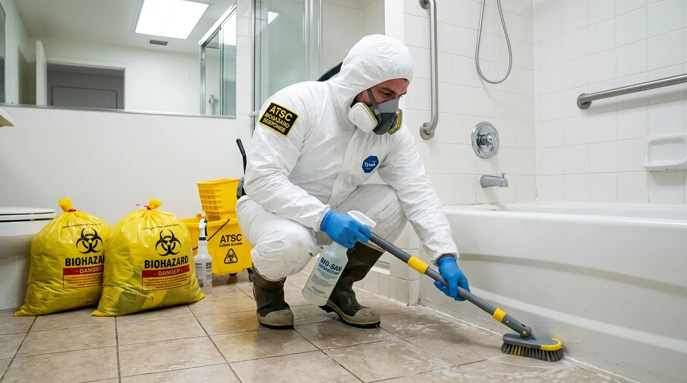 Decontamination equipment deployed for Blood Cleanup in Marblehead